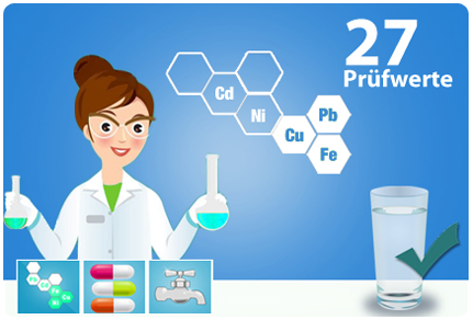 Trinkwassertest Schwermetalle Mineralien