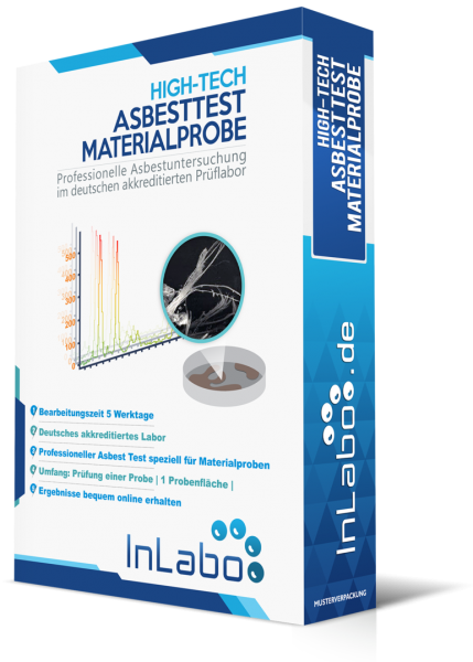 Asbesttest für eine Materialprobe im Labor VDI 3866-5 (2017) + 1 Probenvorbereitungsschritt